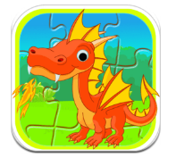 儿童动物拼图游戏